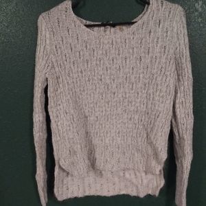 Dex small white gray sweater